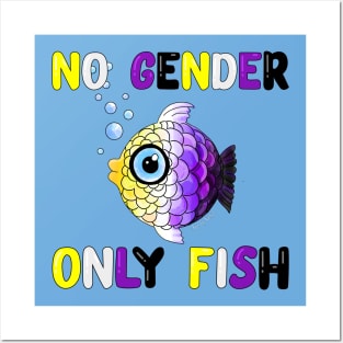 No gender. Only fish. Posters and Art